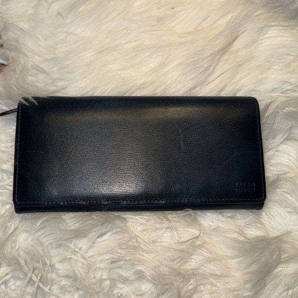 TAKEO KIKUCHI Folding Long Wallet EUC in Navy - Picture 4 of 12